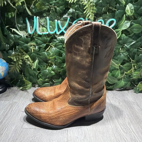 Ariat Men\'s Leather Western Cowboy Boots Size 9.5 U.S. #34288 main image 5